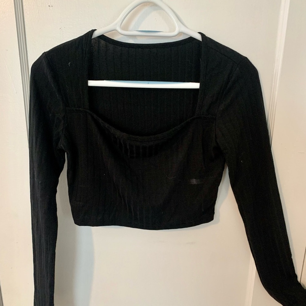 Black crop top